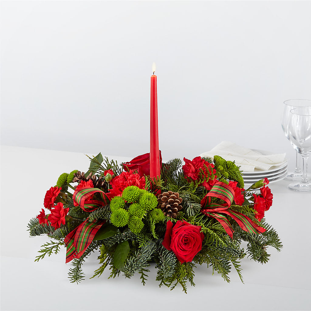 By the Candlelight Centerpiece – Neilsen Florist, Seattle WA