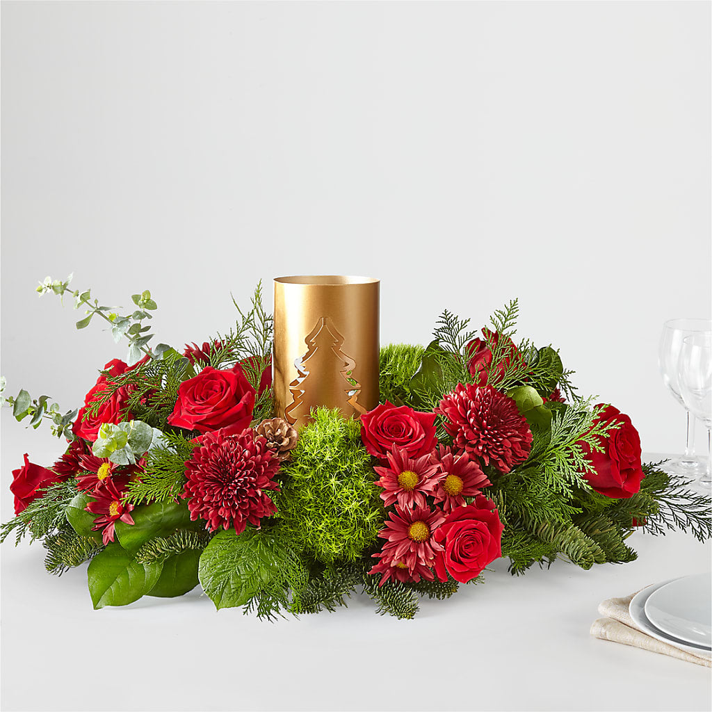 Toast the Season Centerpiece – Neilsen Florist, Seattle WA