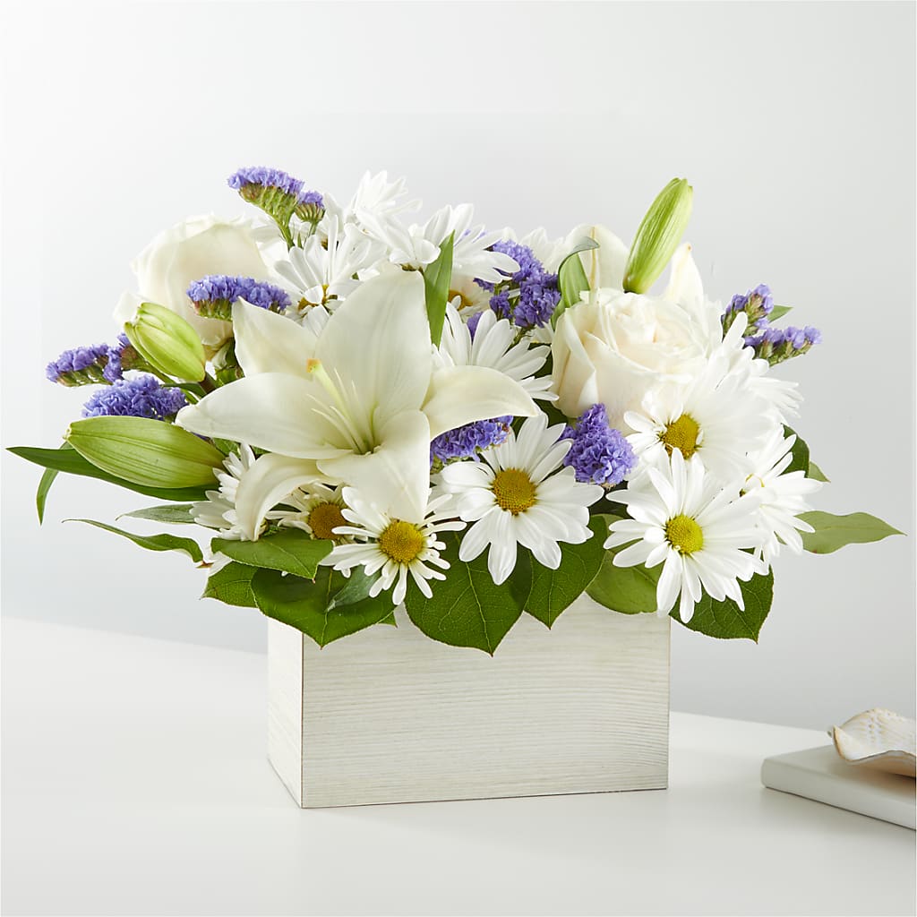 Beyond Blue Box Bouquet – Neilsen Florist, Seattle WA