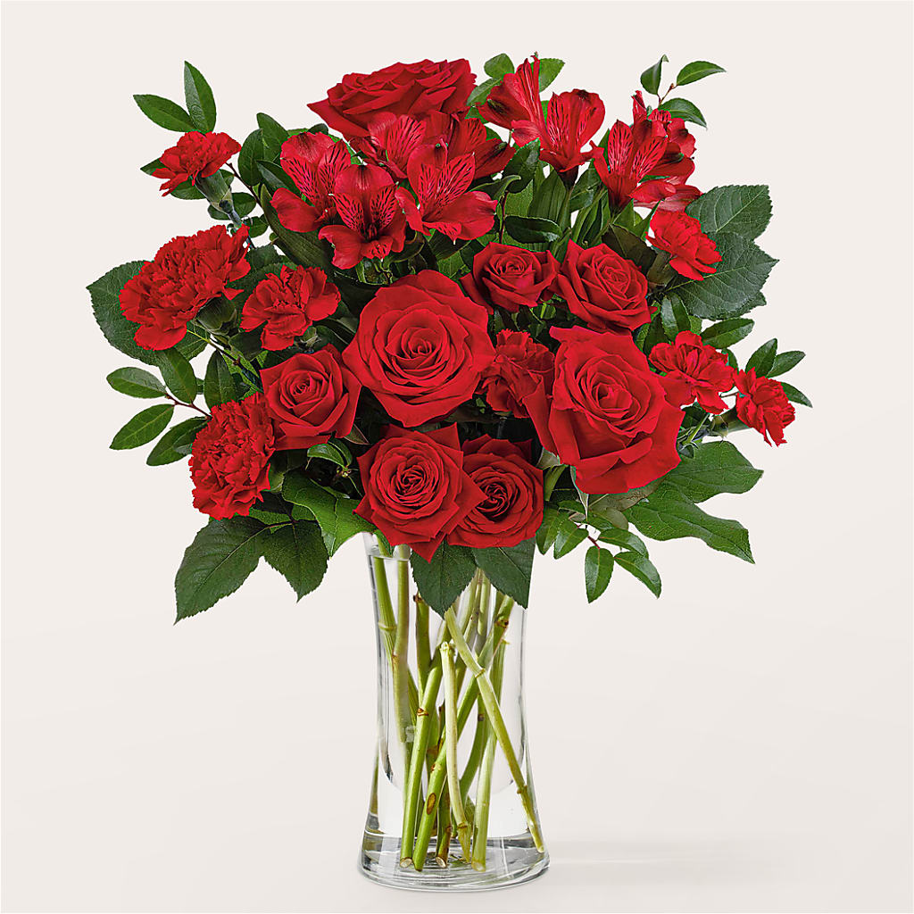Brilliant Ruby Bouquet – Neilsen Florist, Seattle WA