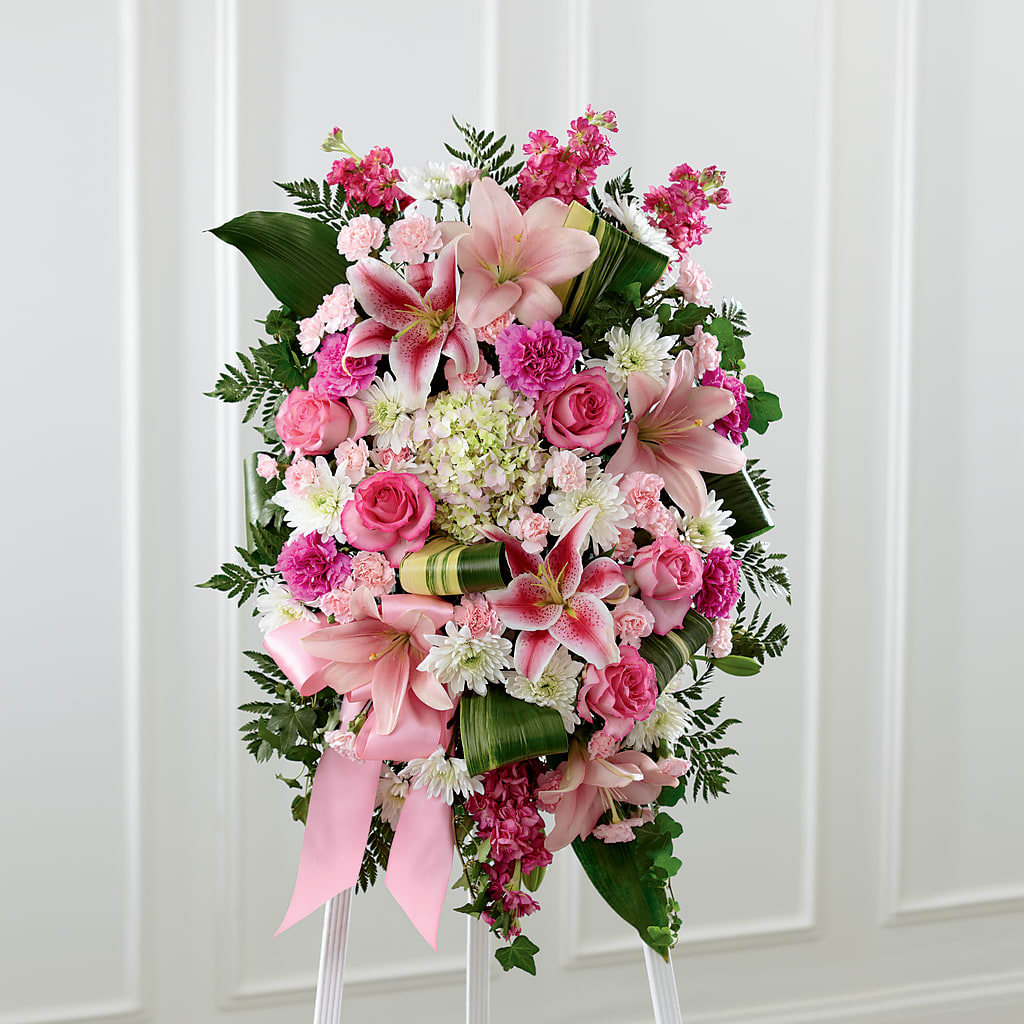 Comforting Standing Spray – Neilsen Florist, Seattle WA