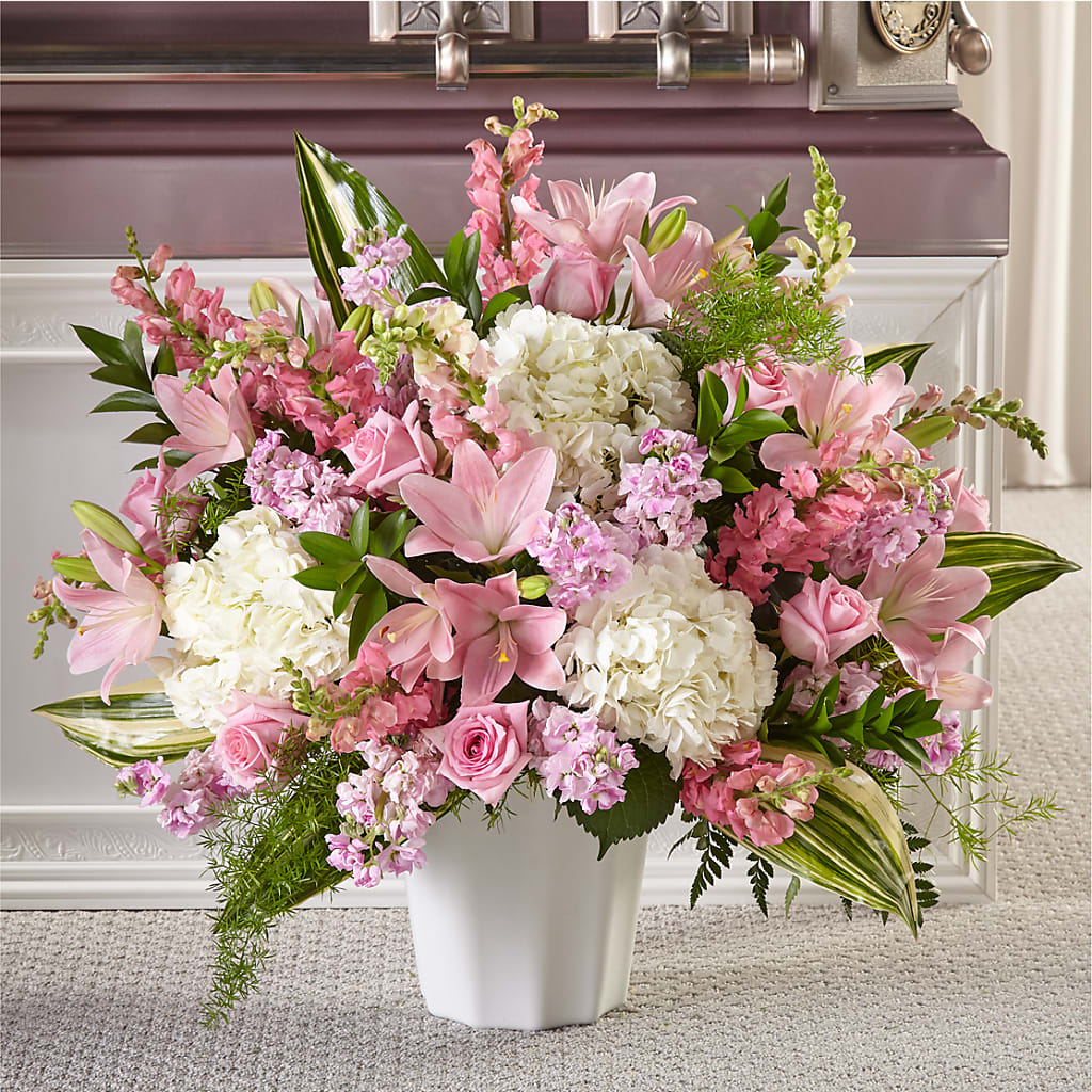 Simply Serene Floor Basket – Neilsen Florist, Seattle WA