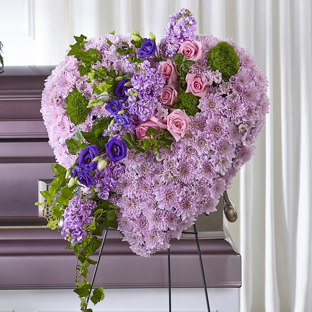 Treasured Love Standing Heart – Neilsen Florist, Seattle WA