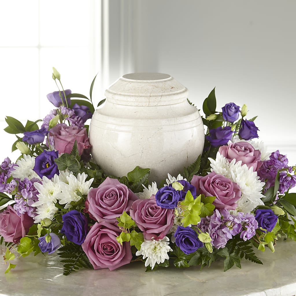 Blooming Sympathy Cremation Adornment – Neilsen Florist, Seattle WA