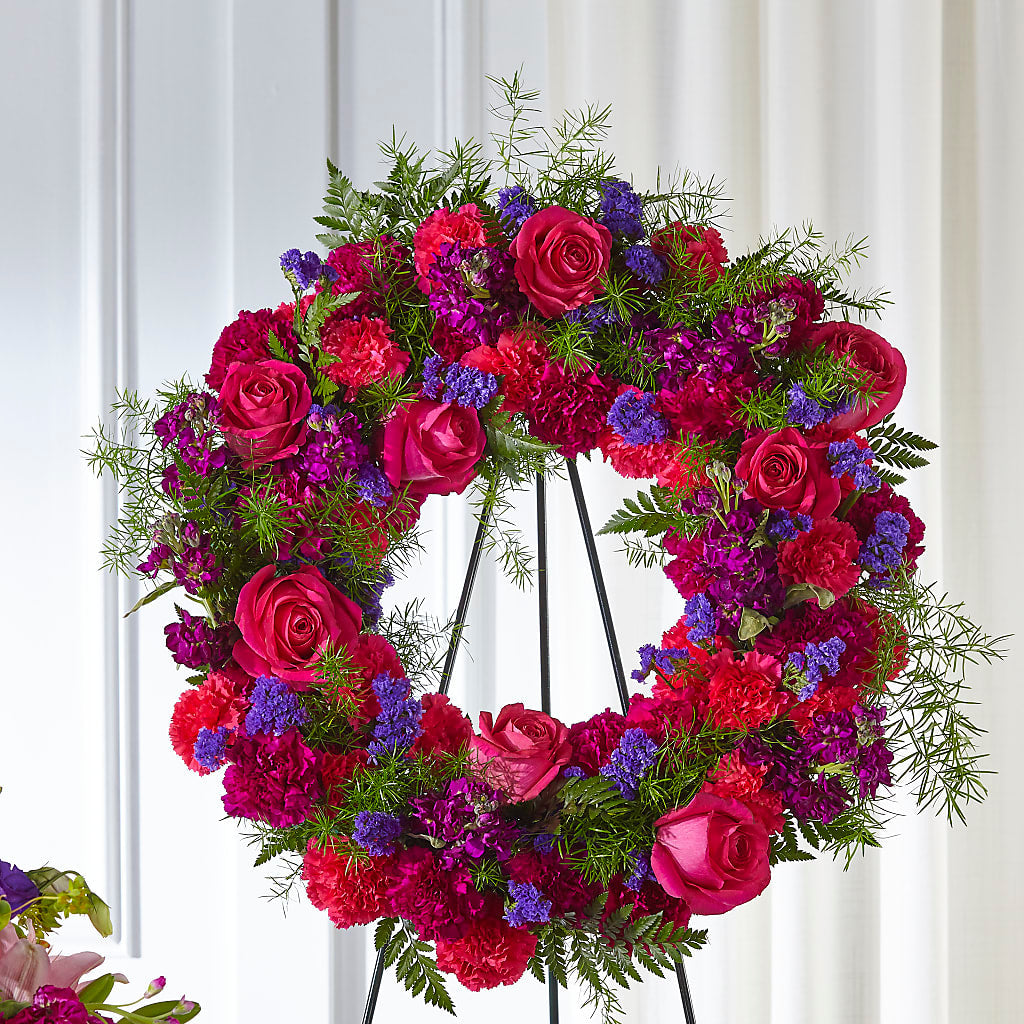 Calming Colors Wreath – Neilsen Florist, Seattle WA