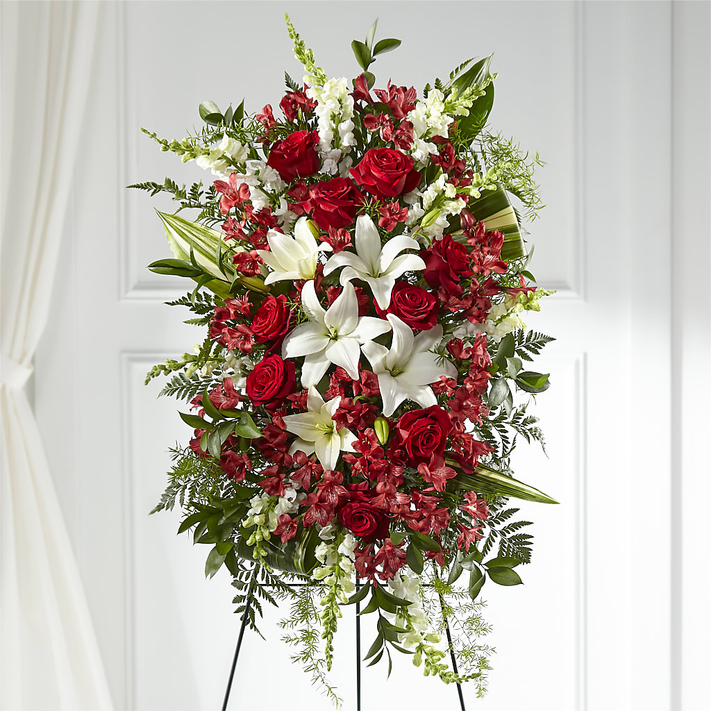 Everlasting Memory Standing Spray – Neilsen Florist, Seattle WA