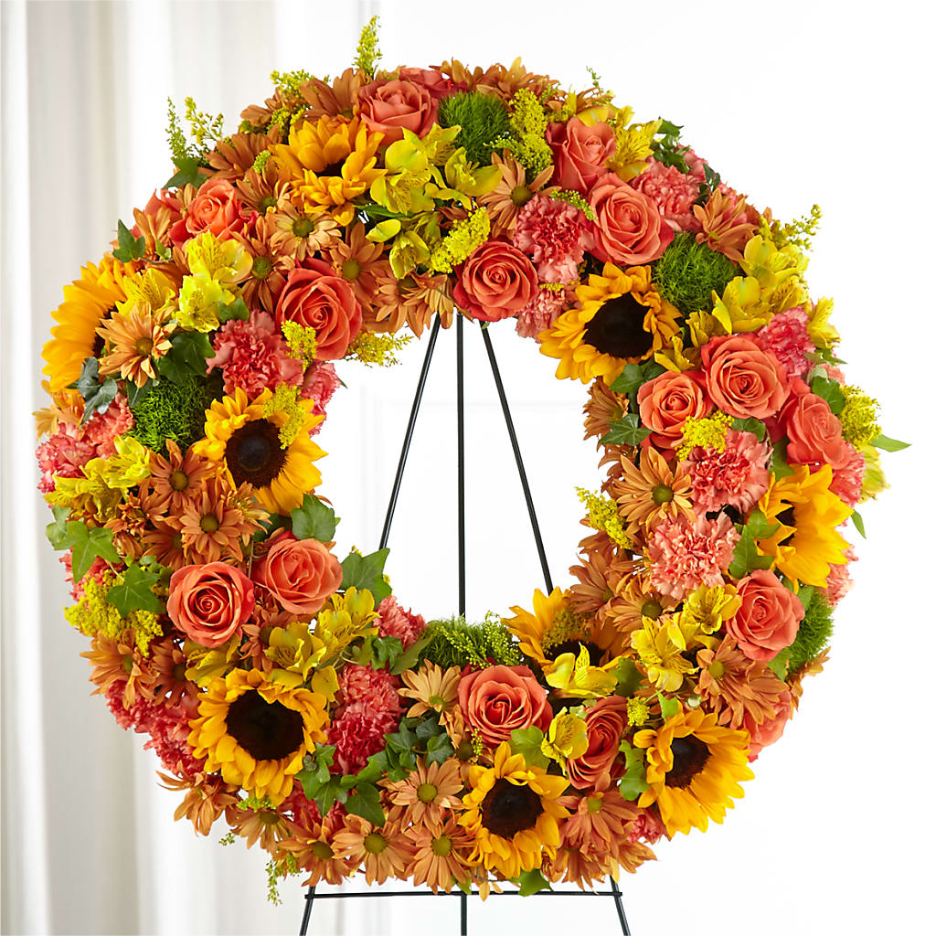 Autumnal Memories Wreath (Standard) – Neilsen Florist, Seattle WA