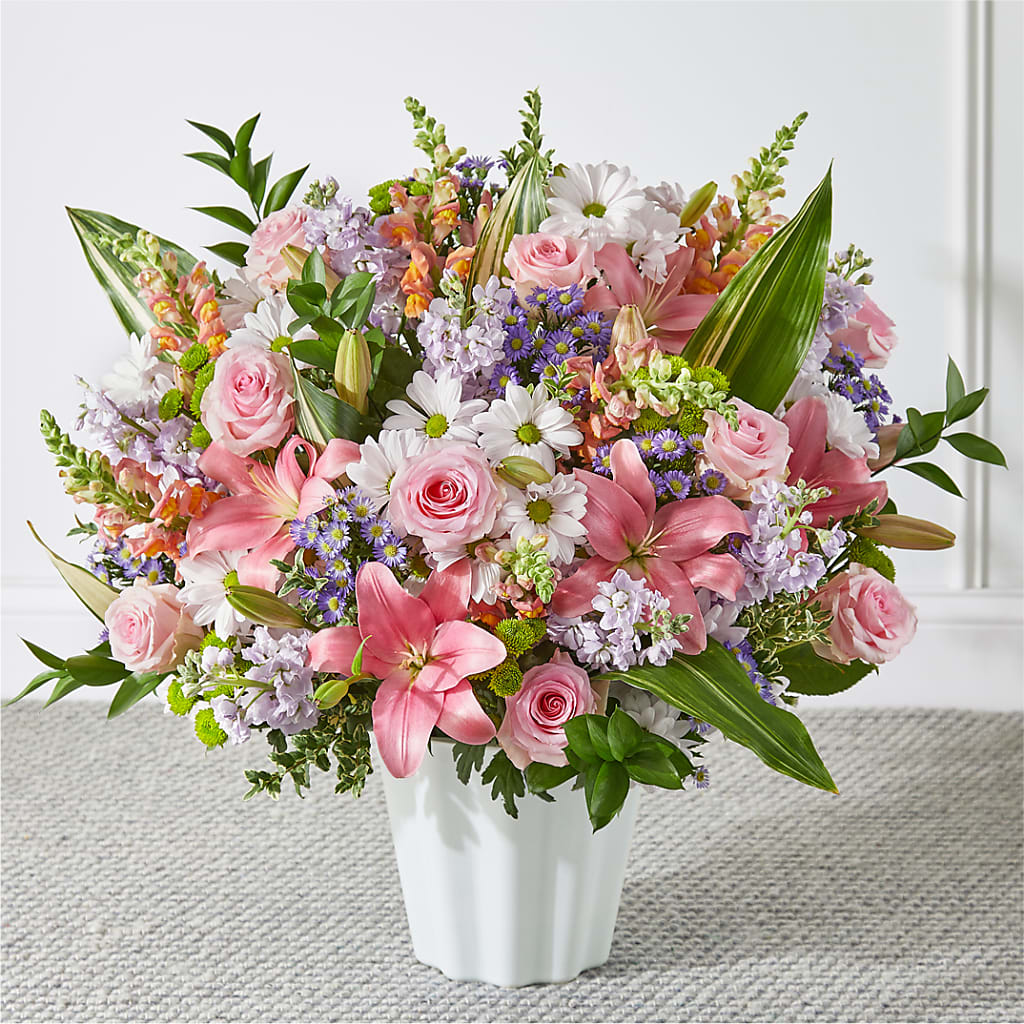Abundant Compassion Floor Basket – Neilsen Florist, Seattle WA