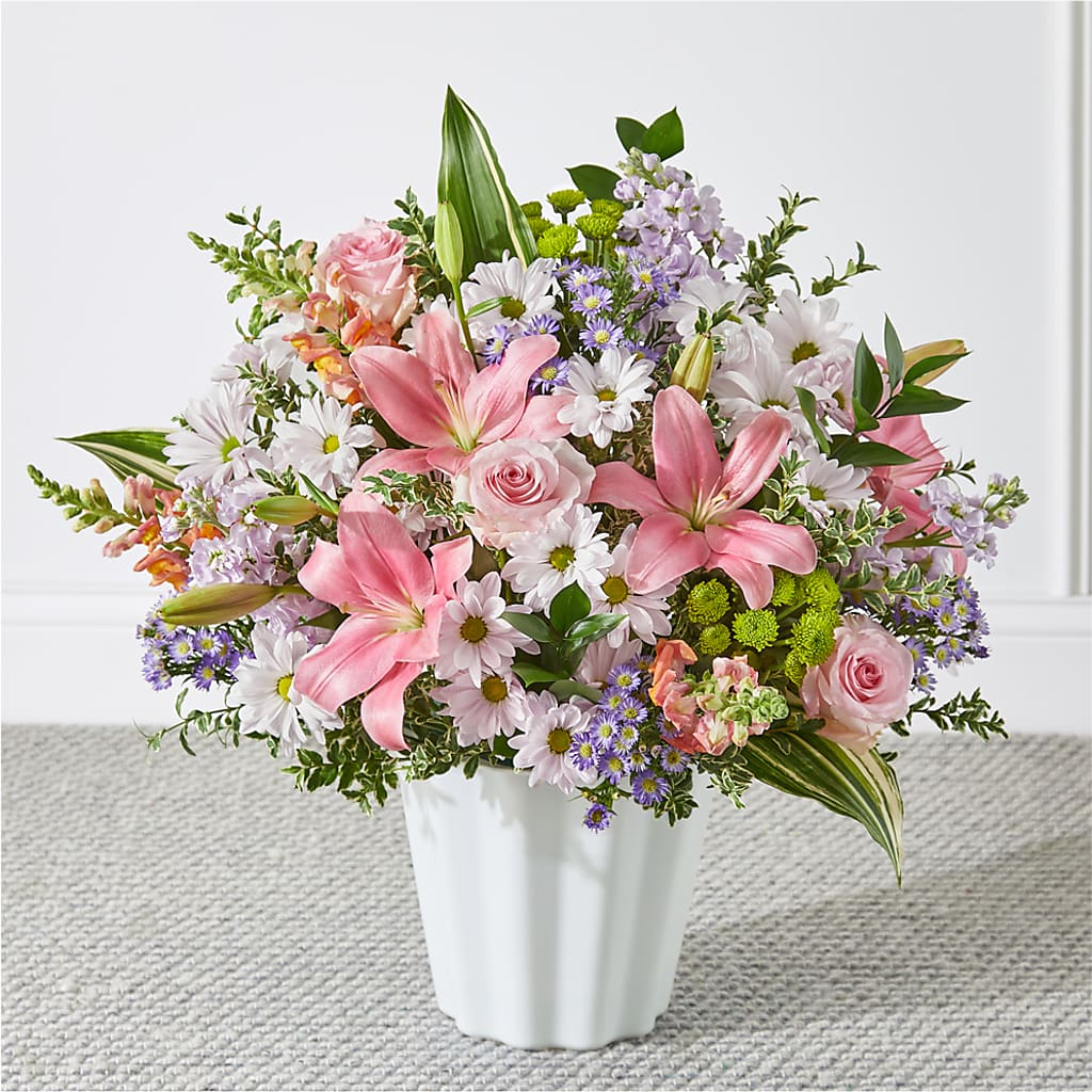 Abundant Compassion Floor Basket – Neilsen Florist, Seattle WA