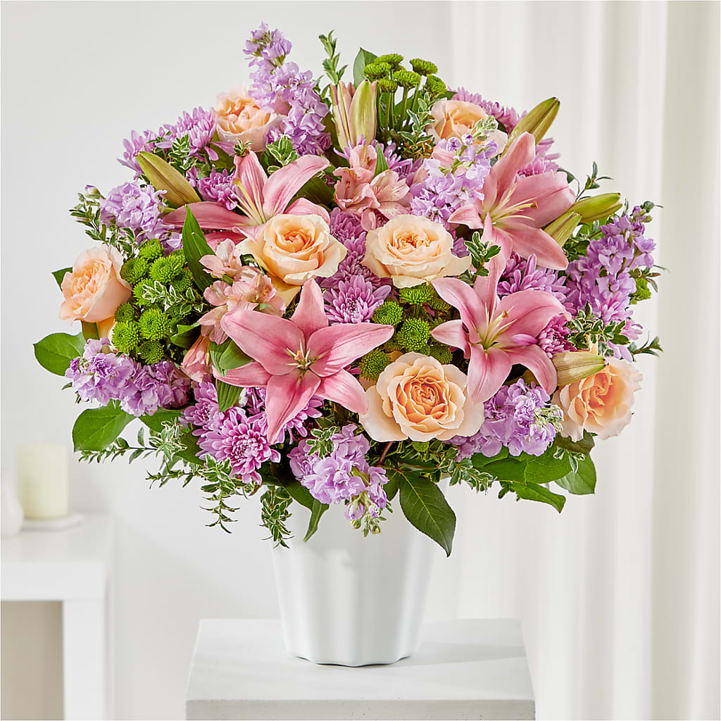 Supportive Embrace Tabletop Basket – Neilsen Florist, Seattle WA
