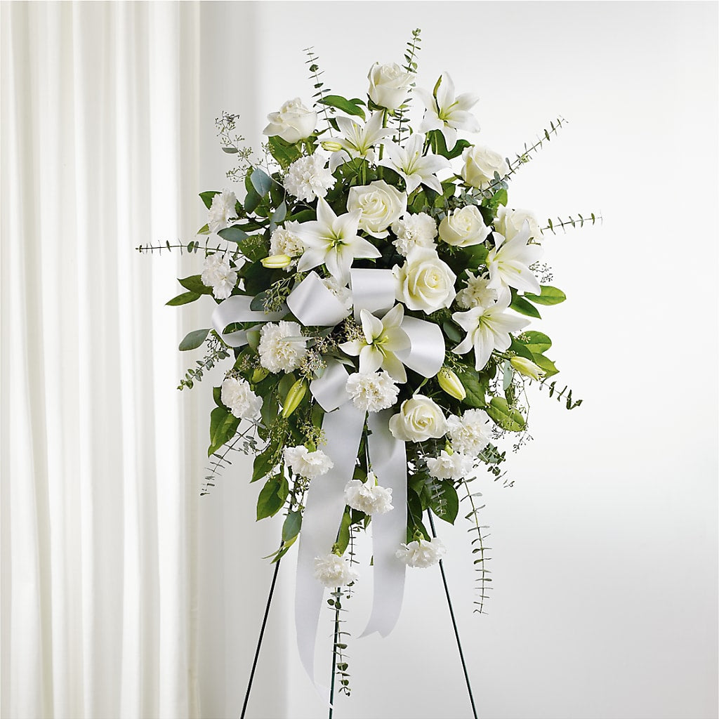 With Care Standing Spray – Neilsen Florist, Seattle WA