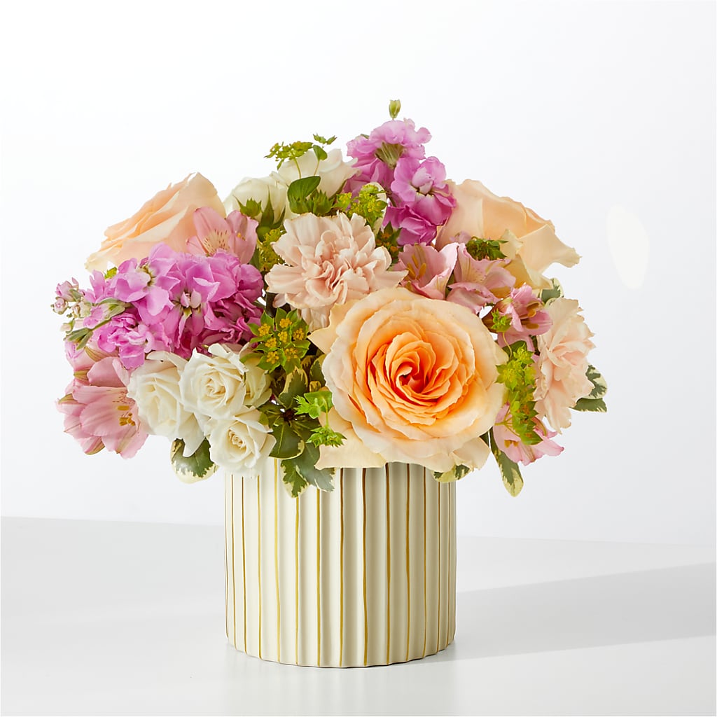 Paradise Bouquet with Ivory Vase – Neilsen Florist, Seattle WA