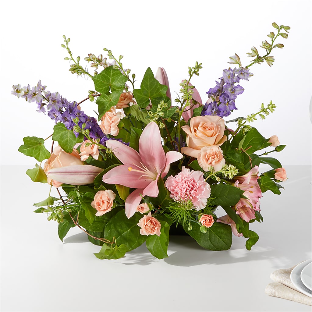 Blossom Time Centerpiece – Neilsen Florist, Seattle WA