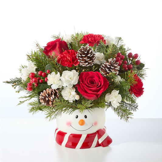 Jolly Snowman Bouquet –  Neilsen Florist, Seattle WA