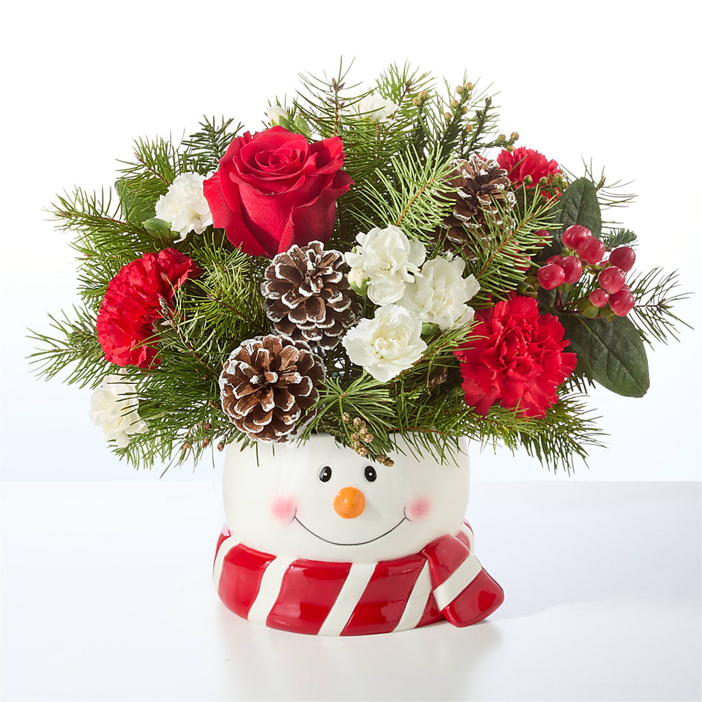 Jolly Snowman Bouquet –  Neilsen Florist, Seattle WA