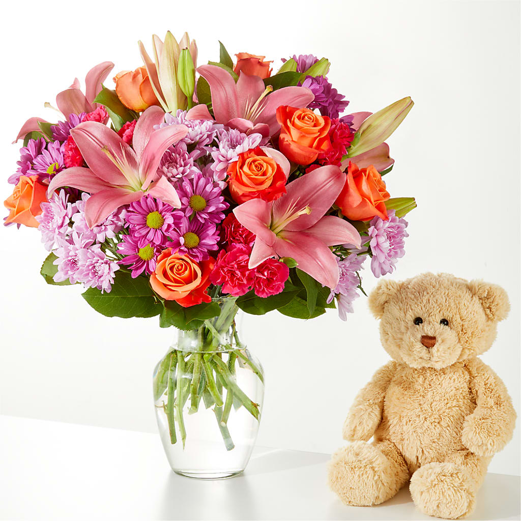 One and Only Bouquet and Bear Bundle –  Neilsen Florist, Seattle WA