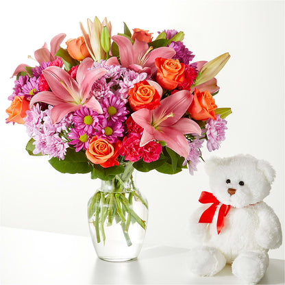 One and Only Bouquet and Bear Bundle –  Neilsen Florist, Seattle WA