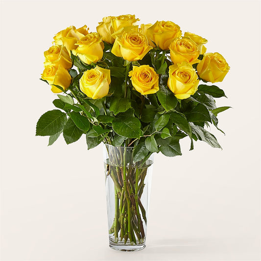 Long Stem Yellow Rose Bouquet –  Neilsen Florist, Seattle WA