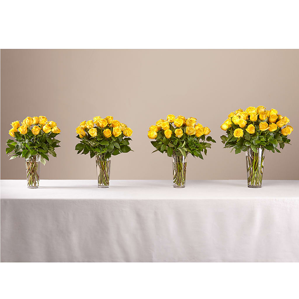Long Stem Yellow Rose Bouquet –  Neilsen Florist, Seattle WA