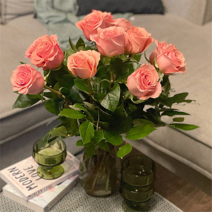 Long Stem Pink Rose Bouquet –  Neilsen Florist, Seattle WA