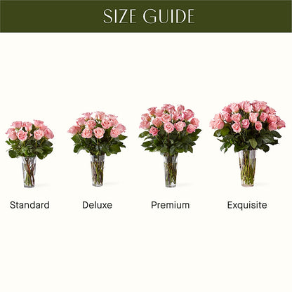 Long Stem Pink Rose Bouquet –  Neilsen Florist, Seattle WA