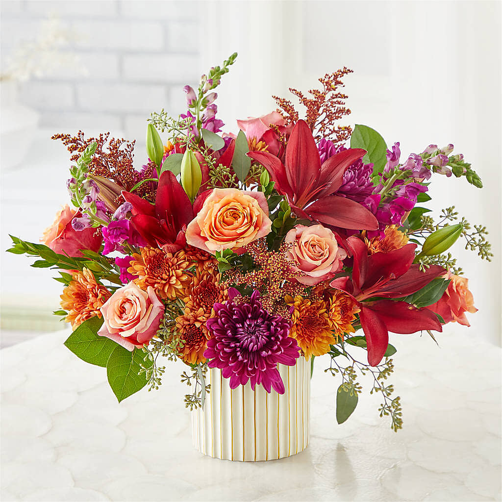 Burgundy Landscape Bouquet –  Neilsen Florist, Seattle WA