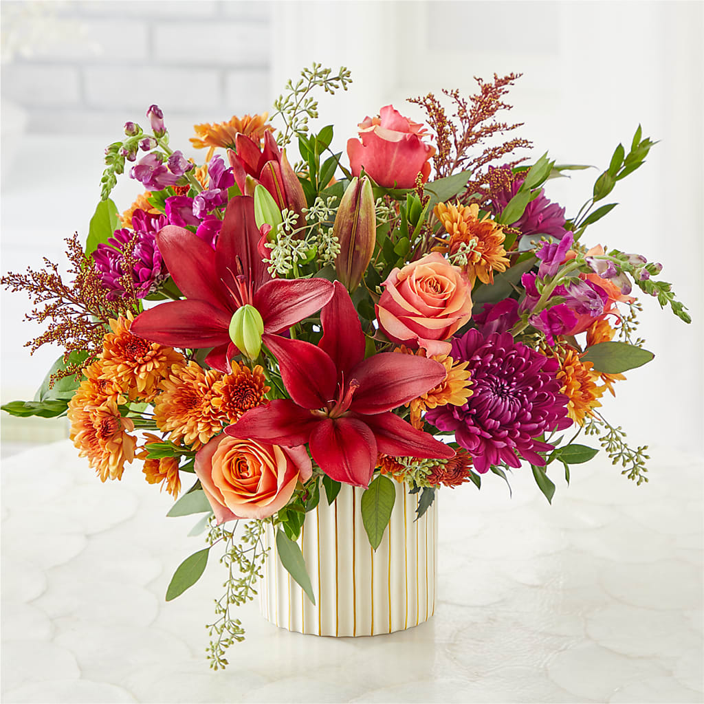 Burgundy Landscape Bouquet –  Neilsen Florist, Seattle WA