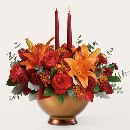 Fruits of Fall Centerpiece –  Neilsen Florist, Seattle WA