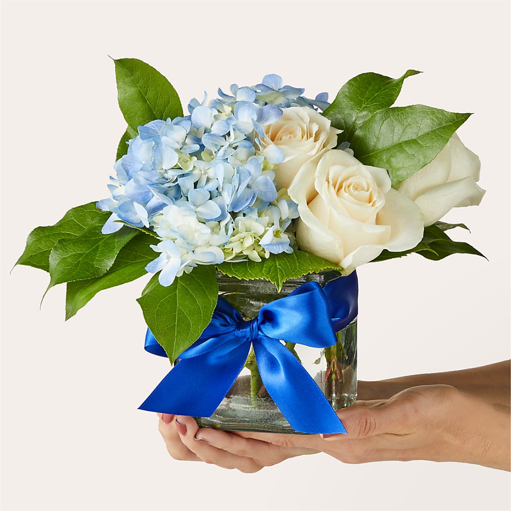 Sky Blue Delight Bouquet –  Neilsen Florist, Seattle WA