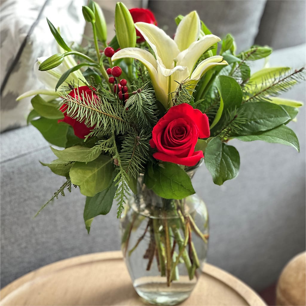 Sparkling Snowflakes Bouquet –  Neilsen Florist, Seattle WA
