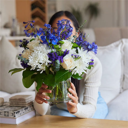Cerulean Waves Bouquet –  Neilsen Florist, Seattle WA