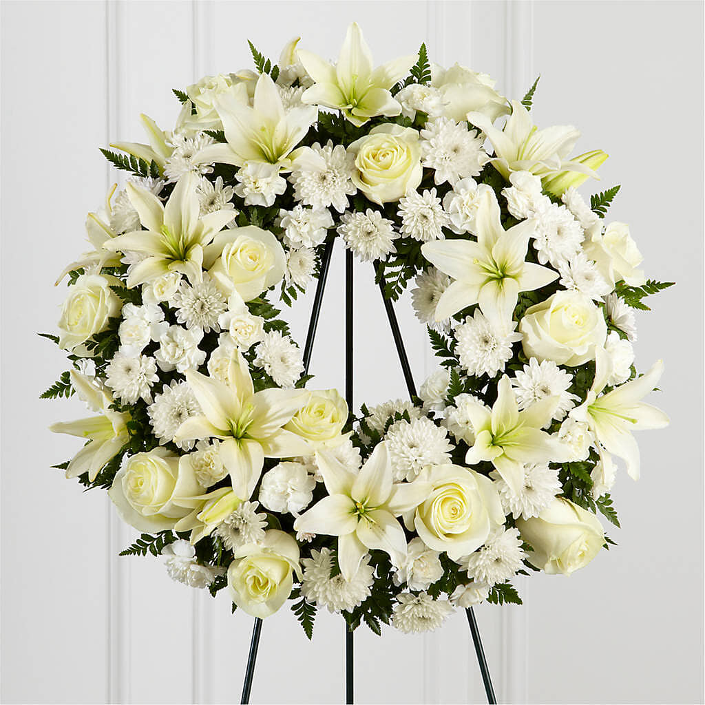 Treasured Tribute Wreath –  Neilsen Florist, Seattle WA