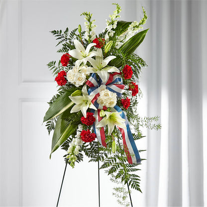 Stars of Life Standing Spray –  Neilsen Florist, Seattle WA