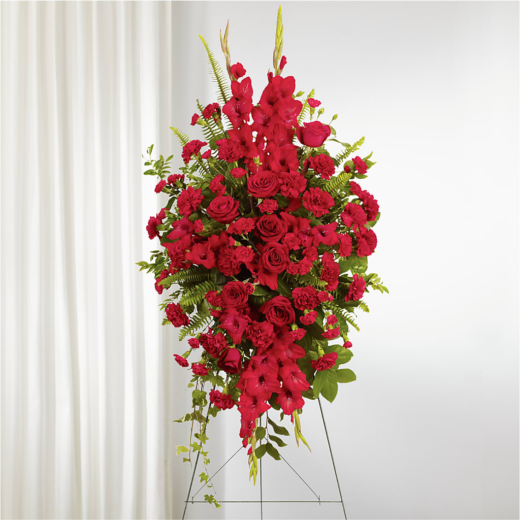 From the Heart Standing Spray –  Neilsen Florist, Seattle WA