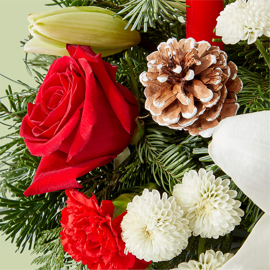 Seasonal Festivities Centerpiece –  Neilsen Florist, Seattle WA