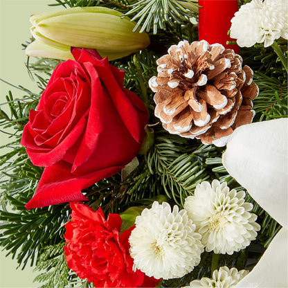 Seasonal Festivities Centerpiece –  Neilsen Florist, Seattle WA