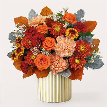 Merlot Bouquet with Ivory Vase –  Neilsen Florist, Seattle WA