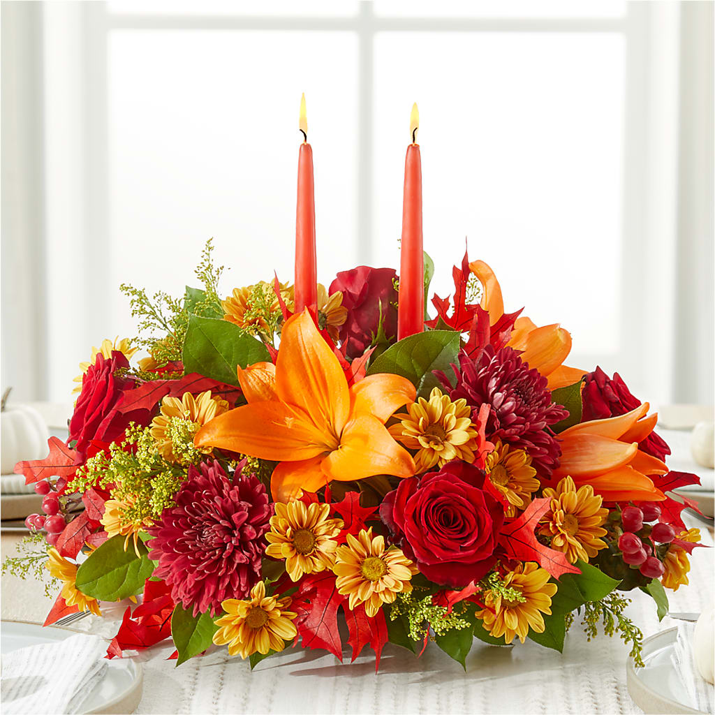 Autumn's Embrace Centerpiece –  Neilsen Florist, Seattle WA