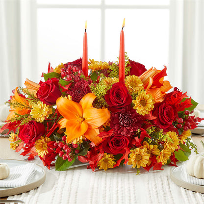 Autumn's Embrace Centerpiece –  Neilsen Florist, Seattle WA