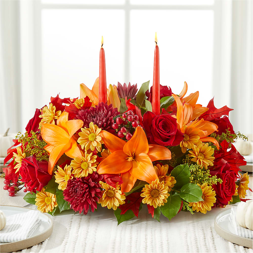 Autumn's Embrace Centerpiece –  Neilsen Florist, Seattle WA