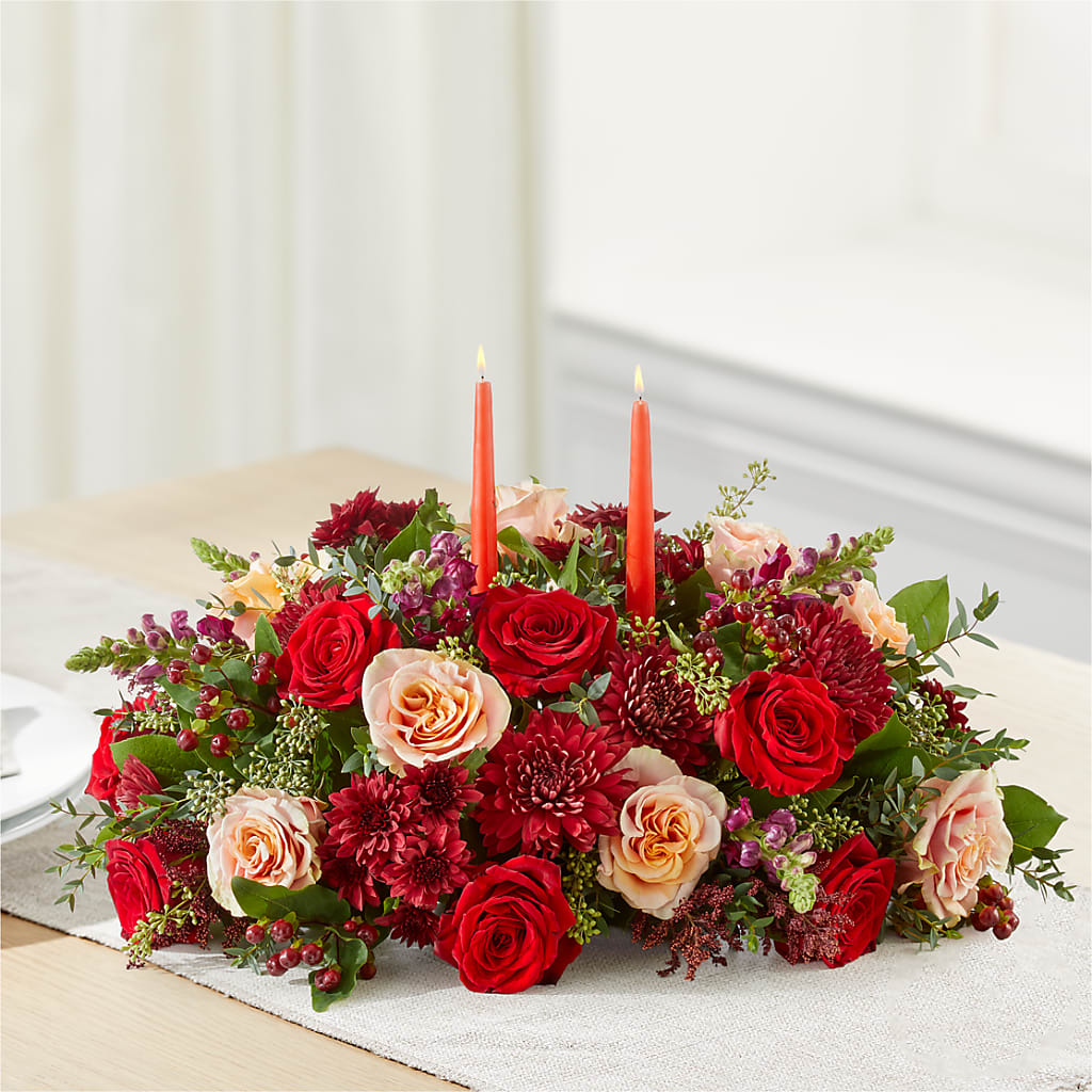 Most Thankful Centerpiece –  Neilsen Florist, Seattle WA