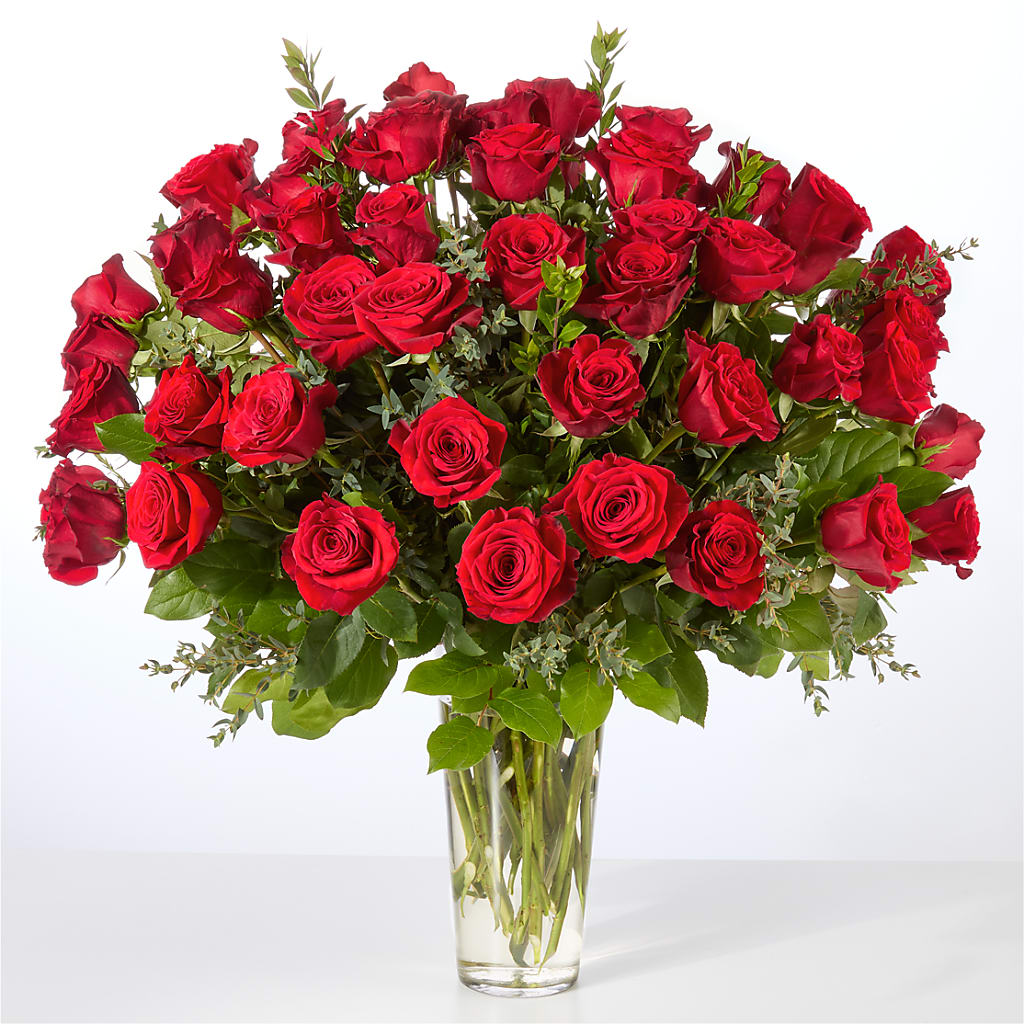 Forever Yours Fifty Stem Red Rose Bouquet –  Neilsen Florist, Seattle WA