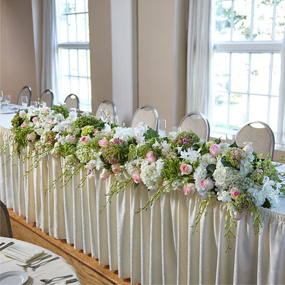State of Joy Head Table Arrangement –  Neilsen Florist, Seattle WA